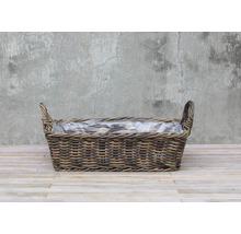 Panier à plantes tressé avec insert en plastique