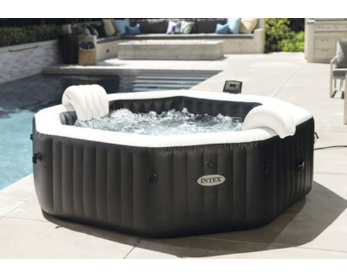 Intex Spa gonflable Pure SPA Combo octagon noir jusqu'à 6 personnes