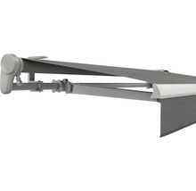 Vue détaillée d''un store banne à bras articulés