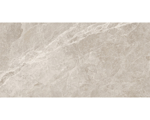 Gros plan d''un carreau de marbre beige avec des veinures