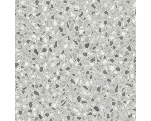 Gros plan d''un carreau de sol en terrazzo avec des éclats de pierre