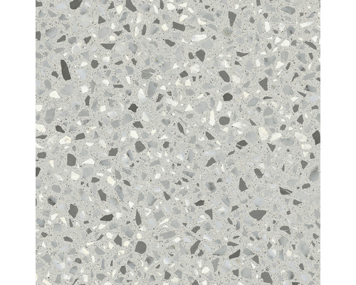 Motif de carreaux de terrazzo avec inclusions de pierre