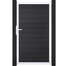 Portillon de jardin avec cadre en aluminium et poignée