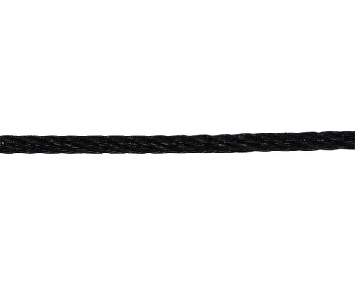 Pösamo Drahtseil 3 mm Stahl schwarz