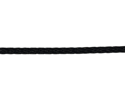 Pösamo Drahtseil 4 mm Stahl schwarz