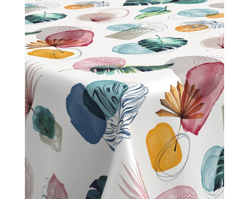 Tischdecke mit abstraktem Blättermuster
