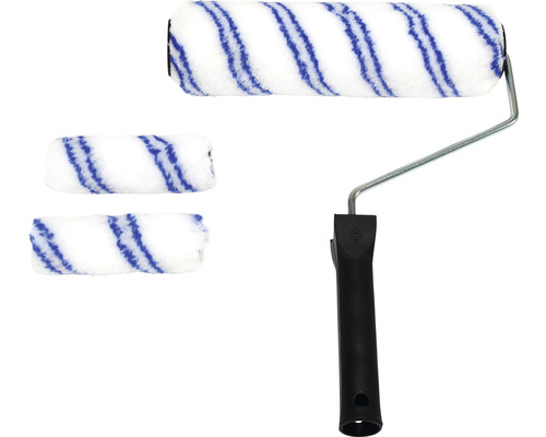 Rouleau de peinture avec arceau et deux rouleaux de peinture supplémentaires