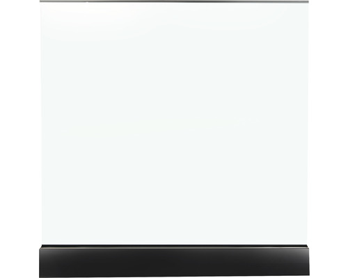 Geländerset Pertura Pontos Glasgeländer schwarz/ Glas weiss für Bodenmontage B: 2m Geländerset Pertura Pontos Glasgeländer schwarz/ Glas weiss für Bodenmontage B: 2m