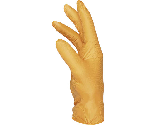 KinetiXx Einweghandschuhe X-Extreme Screw orange Grösse XL 30er Pack Ein einzelner Schutzhandschuh.