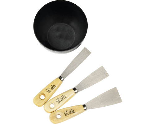 Spachtelset mit Anrührbecher
