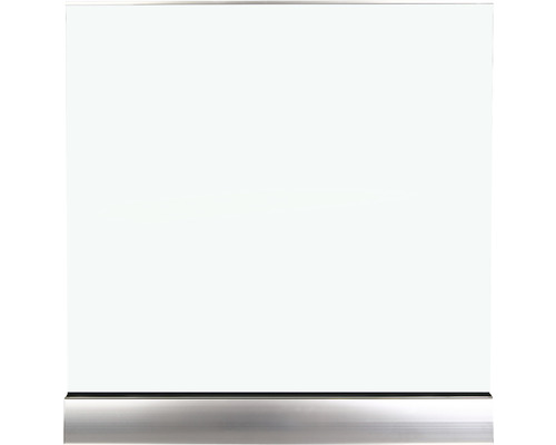 Garde-corps Pertura Pontos garde-corps en verre argent/verre blanc pour montage au sol l: 2m Paroi de douche en verre clair avec profilé argenté