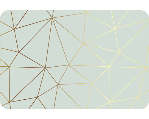 Tischset Bedruckt Polygon gold/salbei 30x45 cm