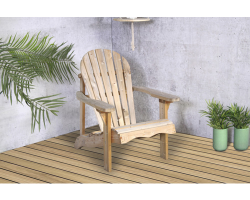 Chaise longue de jardin SenS-Line garden furniture Single Relax 93 x 77 x 90 cm bois imprégné