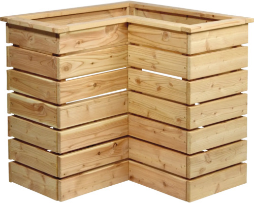 Jardinière d''angle surélevée en bois pour le jardin ou la terrasse