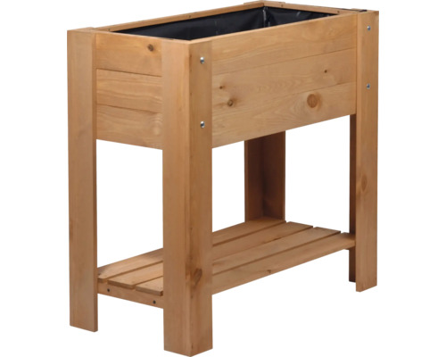 Jardinière en bois avec étagère pour le jardin