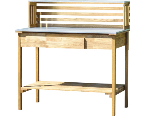 Pflanztisch dobar XXL mit Schublade 117 x 62 x 124 cm Eiche