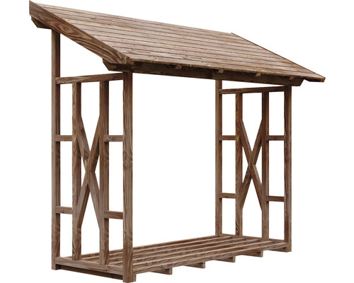 Holzlagerregal mit Dach zum Lagern von Brennholz