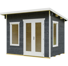 Gartenhaus SKAN HOLZ Solna inkl. Fussboden 330 x 265 cm schiefer