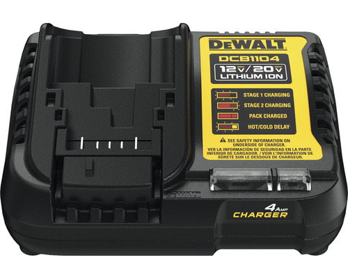 Chargeur de batterie lithium-ion DeWalt DCB1104 12 volts ou 20 volts