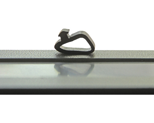 Joint en caoutchouc pour garde-corps en verre Pertura Pontos intérieur Profilé de joint en caoutchouc sur une surface