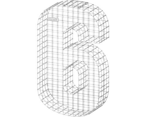 Gabion numéro six en treillis métallique