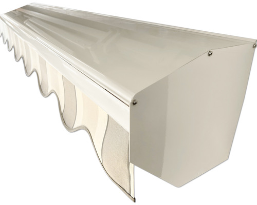 Toit de protection SOLUNA pour Trend, Concept, Proof largeur : 305 cm blanc Store rayé avec protection contre les intempéries