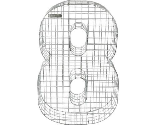 Gabion en forme de chiffre huit en treillis métallique