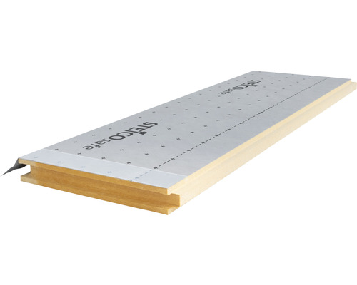 Panneau de sous-toiture en fibre de bois STEICOsafe avec rainure et languette et écran de sous-toiture contrecollé 2230 x 600 x 40 mm