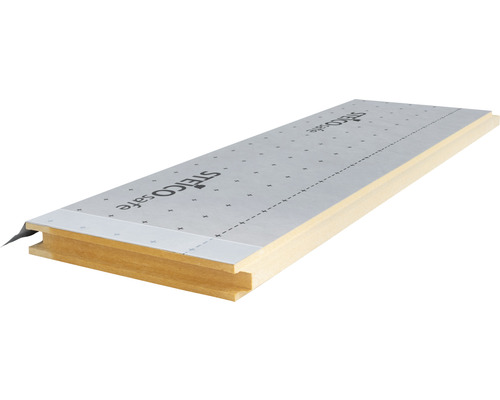 STEICOsafe Holzfaser-Unterdeckplatte mit N+F und aufkaschierten Unterdeckbahn 2230 mm x 600 mm x 40 mm (Abnahme nur palettenweise möglich)