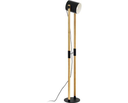 Lampadaire en bois et métal pour l''intérieur