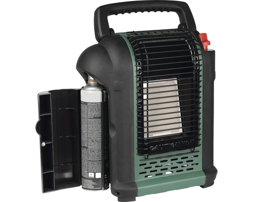 Radiateur à gaz portable avec grille et cartouche de gaz