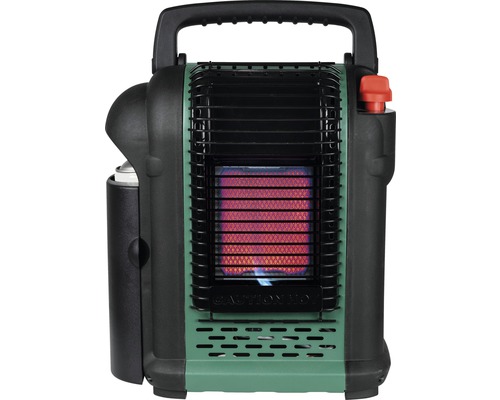 Chauffage à gaz portable pour intérieur avec grille de sécurité et poignée de transport