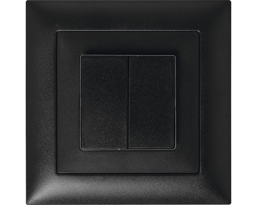 Edizio Due UP Schalter IP20 unbeleuchtet schwarz 88x88 mm