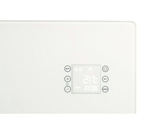 Nahaufnahme eines Heizkörperthermostats mit digitaler Anzeige