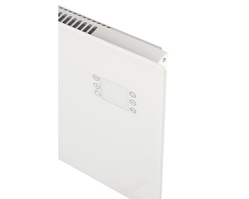 Vue détaillée d''un radiateur avec panneau de commande