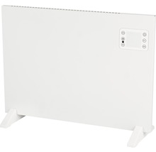 Radiateur blanc avec commande numérique et pieds