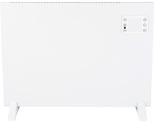Convecteur blanc avec panneau de commande
