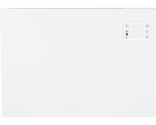 Radiateur blanc avec panneau de commande