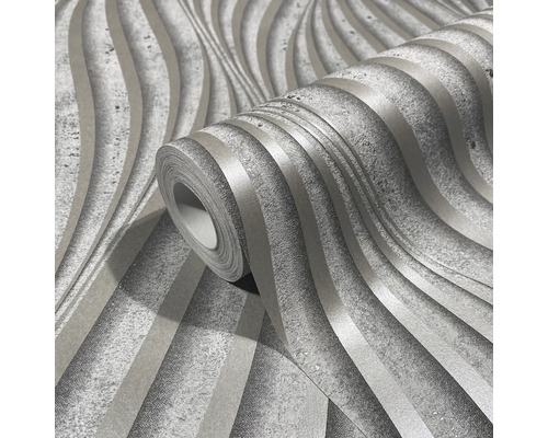 Rolle Tapete mit gewelltem Streifenmuster