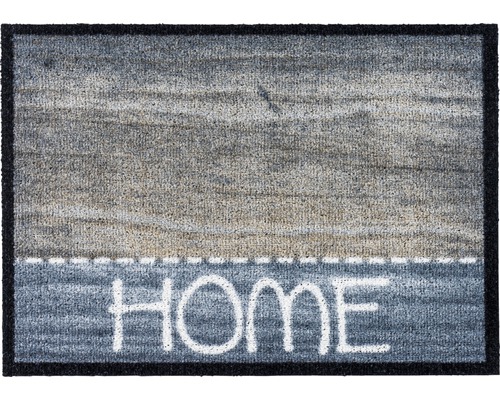 Fussmatte mit dem Schriftzug HOME und Bordüre