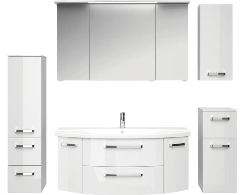Set de meubles de salle de bains Pelipal xpressline 4010 180.5 cm blanc 6 pièces 4010.1207111091