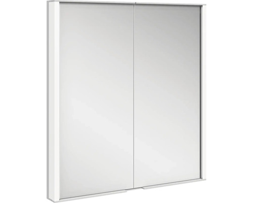 LED Spiegelschrank KEUCO Royal Match BxHxT 65x70x15 cm silber für Wandeinbau