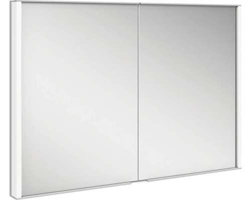 Armoire de toilette à LED KEUCO Royal Match lxhxp 100x70x15 cm argent pour montage mural