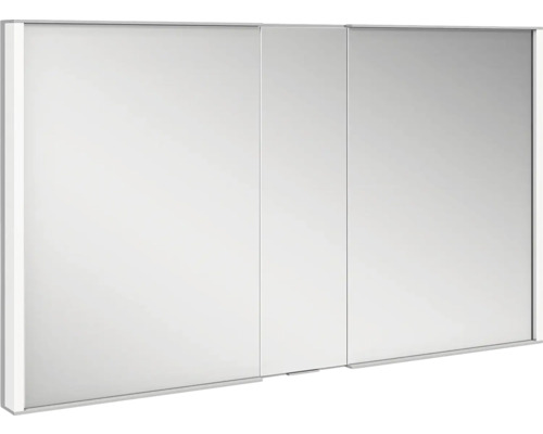 Armoire de toilette à LED KEUCO Royal Match lxhxp 120x70x15 cm argent pour montage mural