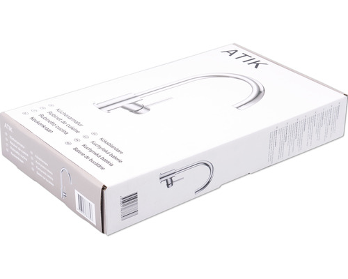 Verpackung der ATIK Küchenarmatur