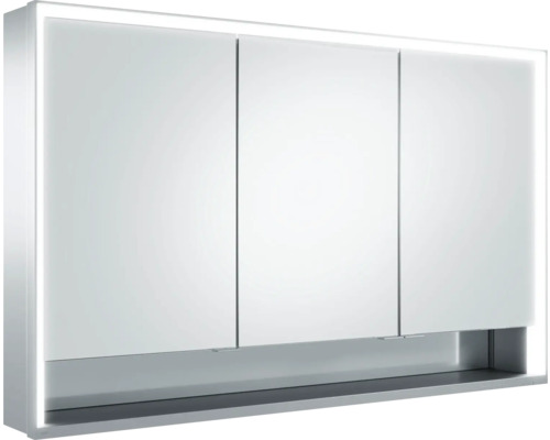 Armoire de toilette à LED KEUCO Royal Lumos lxhxp 120x73.5x16.5 cm argent Armoire de toilette avec trois portes et éclairage intégré pour la salle de bain