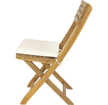 Chaise de jardin en bois avec coussin d''assise