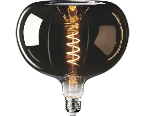 Ampoule LED E27/4W(16W) à intensité lumineuse variable, filament noir 150 lm 2000 K blanc chaud en forme de globe