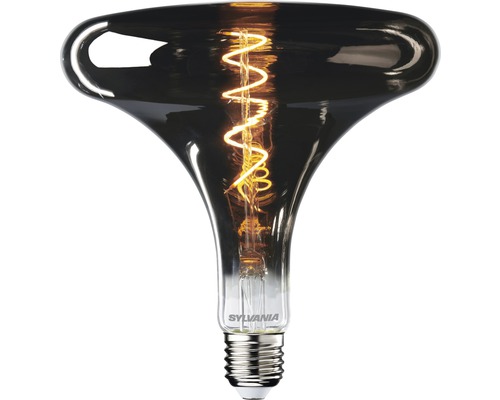 Ampoule LED E27/4W(16W) à intensité lumineuse variable, filament noir, 150 lm 2000 K blanc chaud, forme de réflecteur