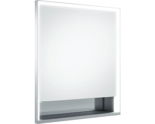LED Spiegelschrank KEUCO Royal Lumos rechts BxHxT 65x73.5x16.5 cm silber für Wandeinbau